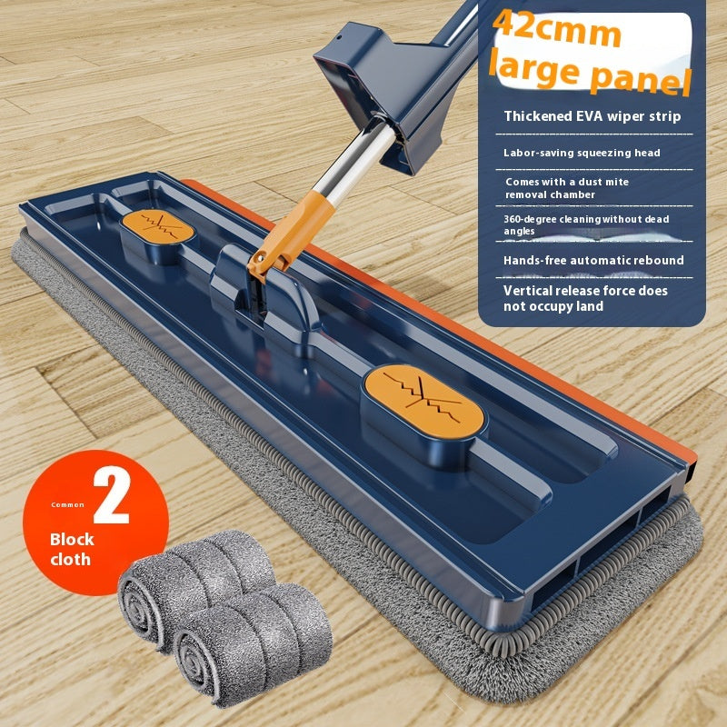 New Style Large Flat Mop 360 Rotating Mop Suitable Various Types Flooring Strong Water Absorption For Home Cleaning Floors