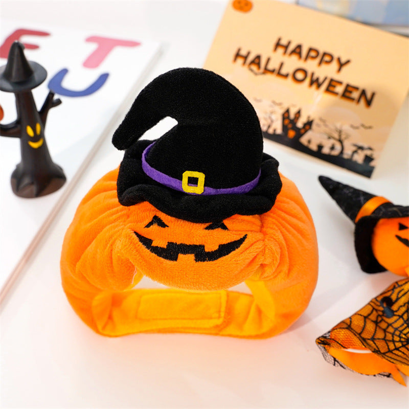 Halloween Pumpkin Dog Costume – Funny Pet Outfit with Hat for Small & Medium Dogs | Cute Pumpkin Design for Halloween Party & Photoshoot | Soft Comfortable Pet Clothing